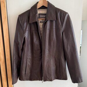 Wilsons Thinsulate Brown Genuine Leather Jacket (M)